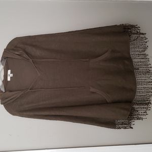 ARMY Green Cute Cape Hoodie GREAT FOR Fall L